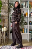 Braemar Stripey Knit Chocolate